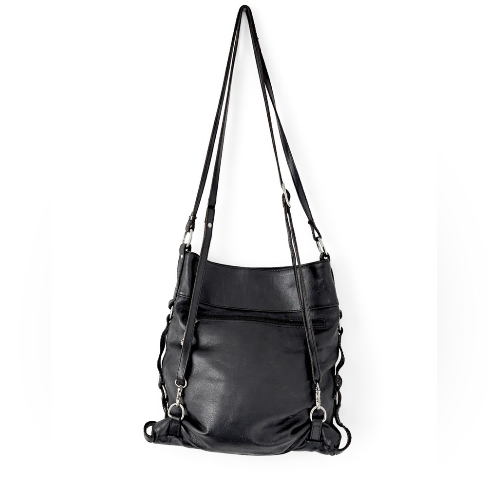 THE TREND Black Leather Convertible Bag – Great Condition - Picture 4 of 10